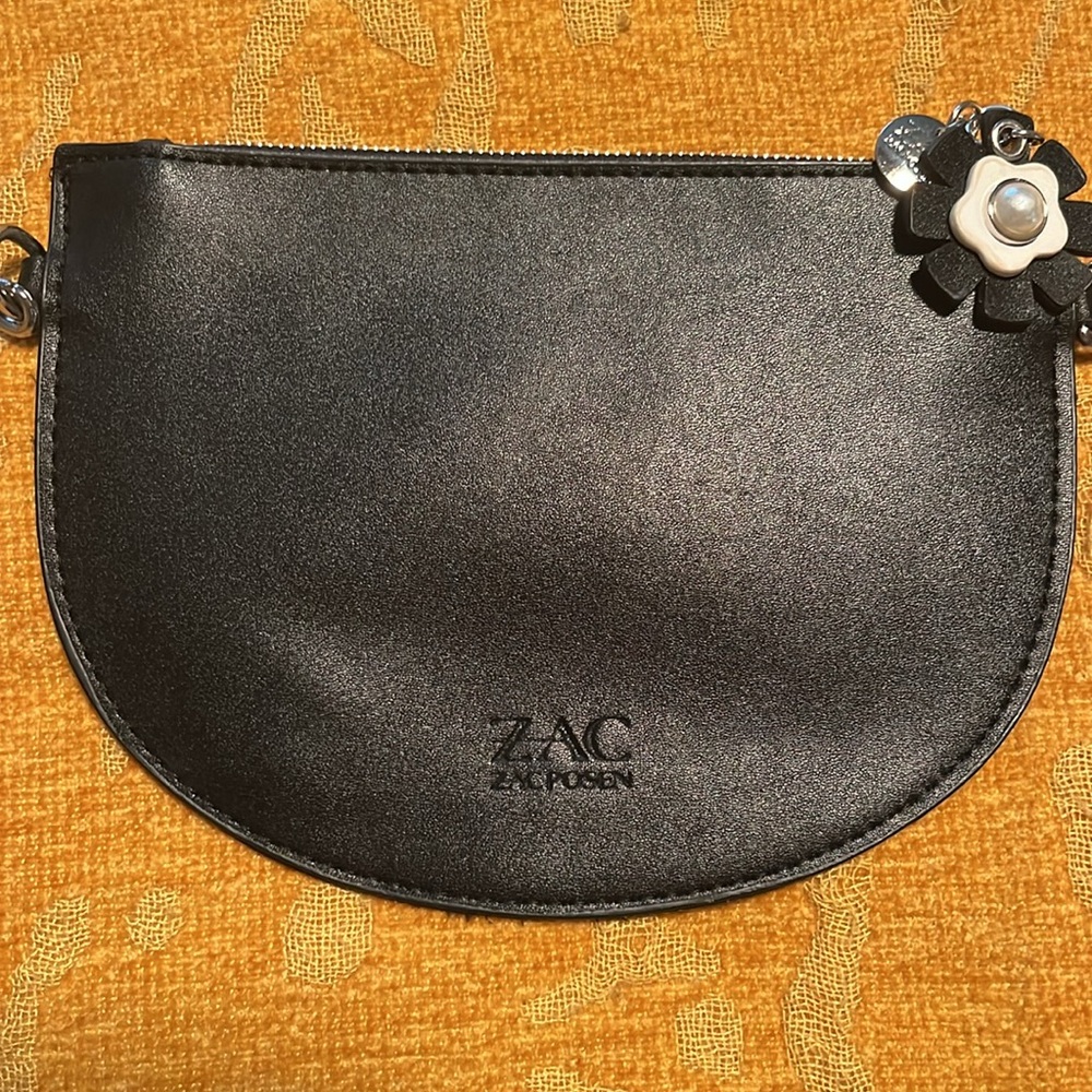 Zac Posen crossbody bag black leather purse NWOT